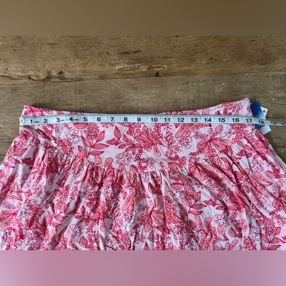 NWT Abound Drop Waist Pink Dandy Scroll Miniskirt ~ Large 🌸 - Picture 6 of 8